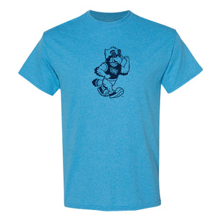 North Florida Friendly Ozzie Mascot Logo T-Shirt - Heather Sapphire
