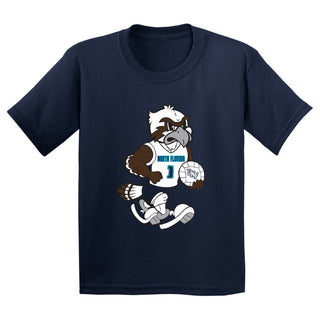 North Florida Ospreys Volleyball Mascot Youth T-Shirt - Navy