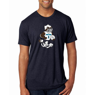 North Florida Ospreys Volleyball Mascot Triblend T-Shirt - Navy