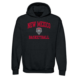 New Mexico Lobos Arch Logo Basketball Hoodie - Black