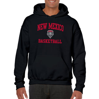 New Mexico Lobos Arch Logo Basketball Hoodie - Black