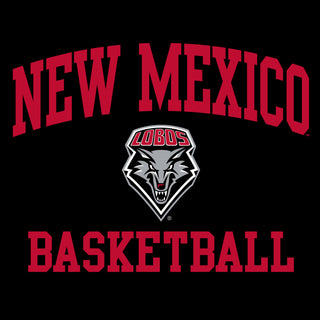 New Mexico Lobos Arch Logo Basketball T-Shirt - Black