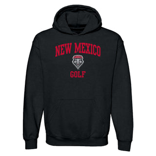New Mexico Lobos Arch Logo Golf Hoodie - Black