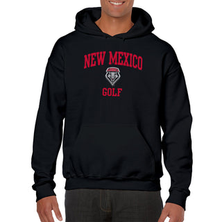 New Mexico Lobos Arch Logo Golf Hoodie - Black