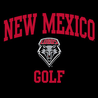 New Mexico Lobos Arch Logo Golf T-Shirt - Black