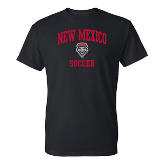 New Mexico Lobos Arch Logo Soccer T-Shirt - Black
