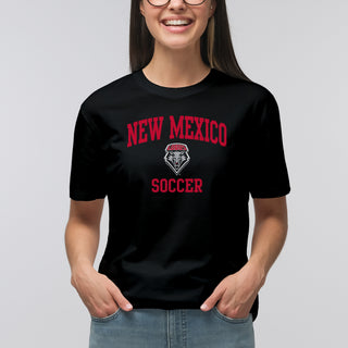 New Mexico Lobos Arch Logo Soccer T-Shirt - Black