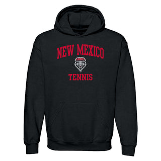 New Mexico Lobos Arch Logo Tennis Hoodie - Black