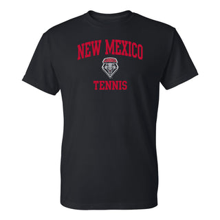 New Mexico Lobos Arch Logo Tennis T-Shirt - Black