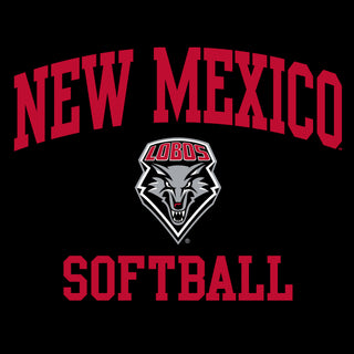 New Mexico Lobos Arch Logo Softball Hoodie - Black