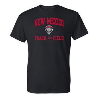 New Mexico Lobos Arch Logo Track & Field T-Shirt - Black