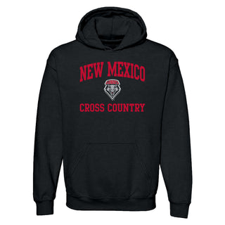 New Mexico Lobos Arch Logo Cross Country Hoodie - Black