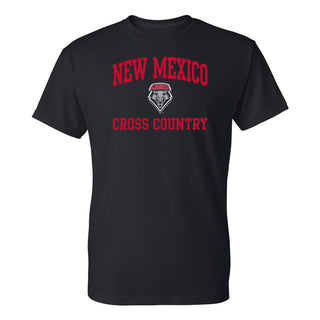 New Mexico Lobos Arch Logo Cross Country T-Shirt - Black