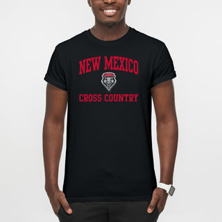New Mexico Lobos Arch Logo Cross Country T-Shirt - Black