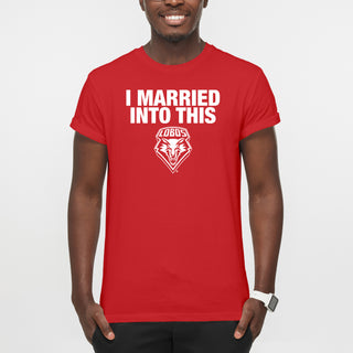New Mexico Lobos I Married Into This T-Shirt - Red