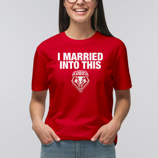 New Mexico Lobos I Married Into This T-Shirt - Red