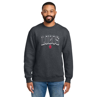 New Mexico Mega Shadow BTB Crewneck - Charcoal Heather