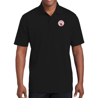 Houston Basketball Outline LC EMB Polo - Black