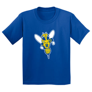 University of Rochester Yellowjackets Primary Logo Youth Short Sleeve T Shirt - Royal