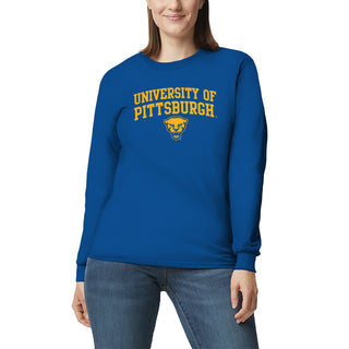 Pittsburgh Panthers Arch Logo Long Sleeve T-Shirt - Royal