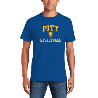 Pittsburgh Panthers Arch Logo Basketball T-Shirt - Royal
