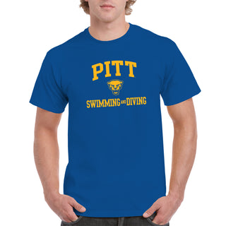 Pittsburgh Arch Logo Swimming & Diving T-Shirt - Royal