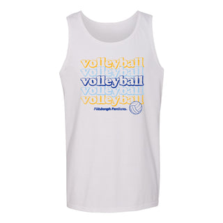 Pittsburgh Volleyball Repeat Tank Top - White