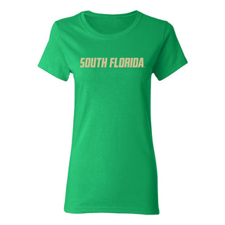 South Florida Bulls Basic Block Women's T-Shirt - Irish Green