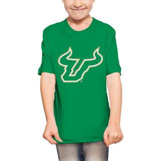 South Florida Bulls Primary Logo Youth T-Shirt - Irish Green