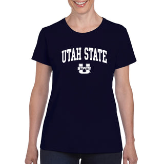 Utah State Aggies Arch Logo Womens T-Shirt