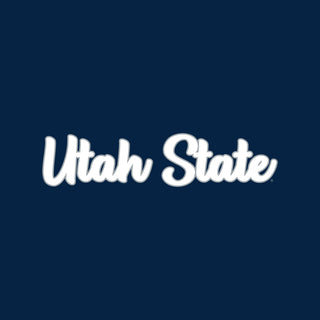 Utah State Aggies Basic Script Long Sleeve - Navy
