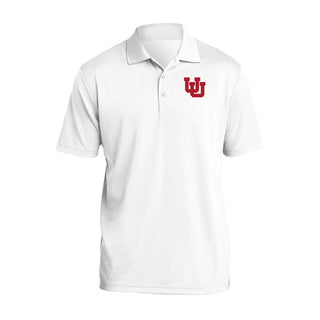 Utah Utes Primary Logo Left Chest Polo - White