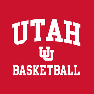 Utah Utes Arch Logo Basketball Hoodie - Red