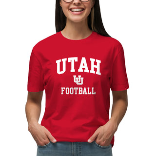 Utah Utes Arch Logo Football T-Shirt - Red