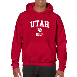 Utah Utes Arch Logo Golf Hoodie - Red