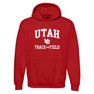 Utah Utes Arch Logo Track & Field Hoodie - Red