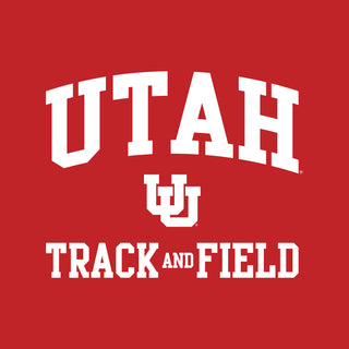 Utah Utes Arch Logo Track & Field T-Shirt - Red