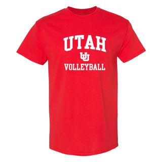 Utah Utes Arch Logo Volleyball T-Shirt - Red