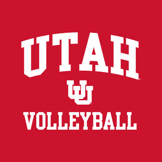 Utah Utes Arch Logo Volleyball T-Shirt - Red