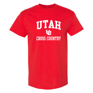 Utah Utes Arch Logo Cross Country T-Shirt - Red