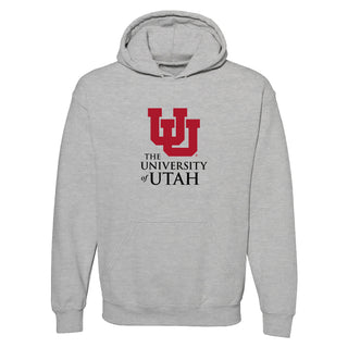 Utah Institutional Logo Hoodie - Sport Grey