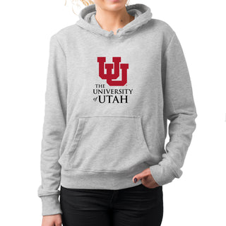 Utah Institutional Logo Hoodie - Sport Grey