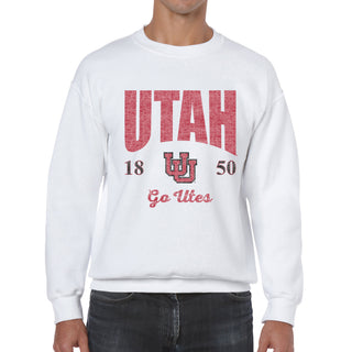 Utah Utes Giving Noise JA BTB Crewneck - White