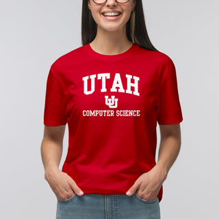 Utah Utes Arch Logo Computer Science T-Shirt - Red