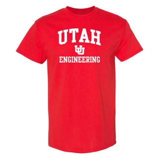 Utah Utes Arch Logo Engineering T-Shirt - Red