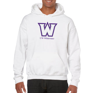 Wisconsin-Whitewater Warhawks Secondary Logo Hoodie - White