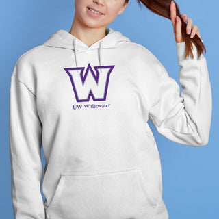 Wisconsin-Whitewater Warhawks Secondary Logo Hoodie - White