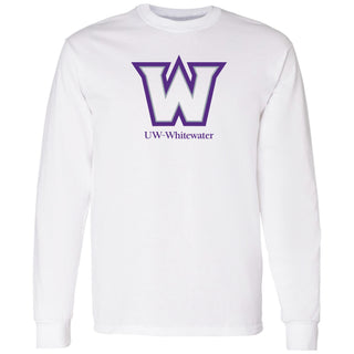 Wisconsin-Whitewater Warhawks Secondary Logo Long Sleeve T-Shirt - White