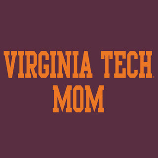 Virginia Tech Basic Block Mom T-Shirt - Maroon
