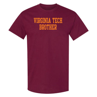 Virginia Tech Basic Block Brother T-Shirt - Maroon